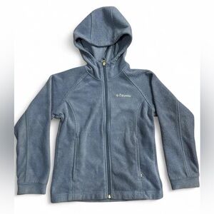 Blue Columbia Girls' Benton II Hooded Fleece Jacket